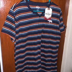 Hatley Heritage blue stripe tee TShirt t-shirt nwt